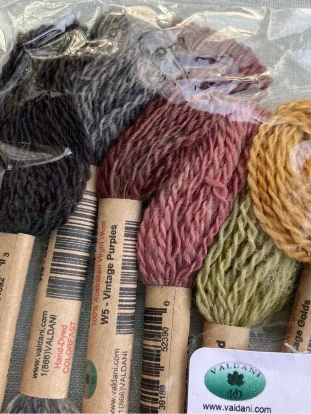 NWT Valdani wool thread collection Primitive Art size 8 set of 12 10 yard skeins